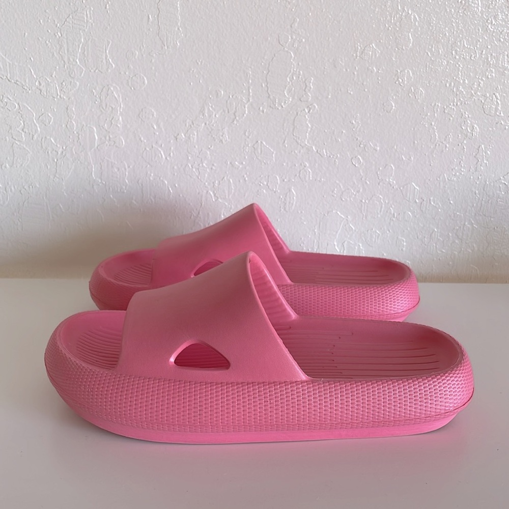 Platform Rubber Slide Sandals
